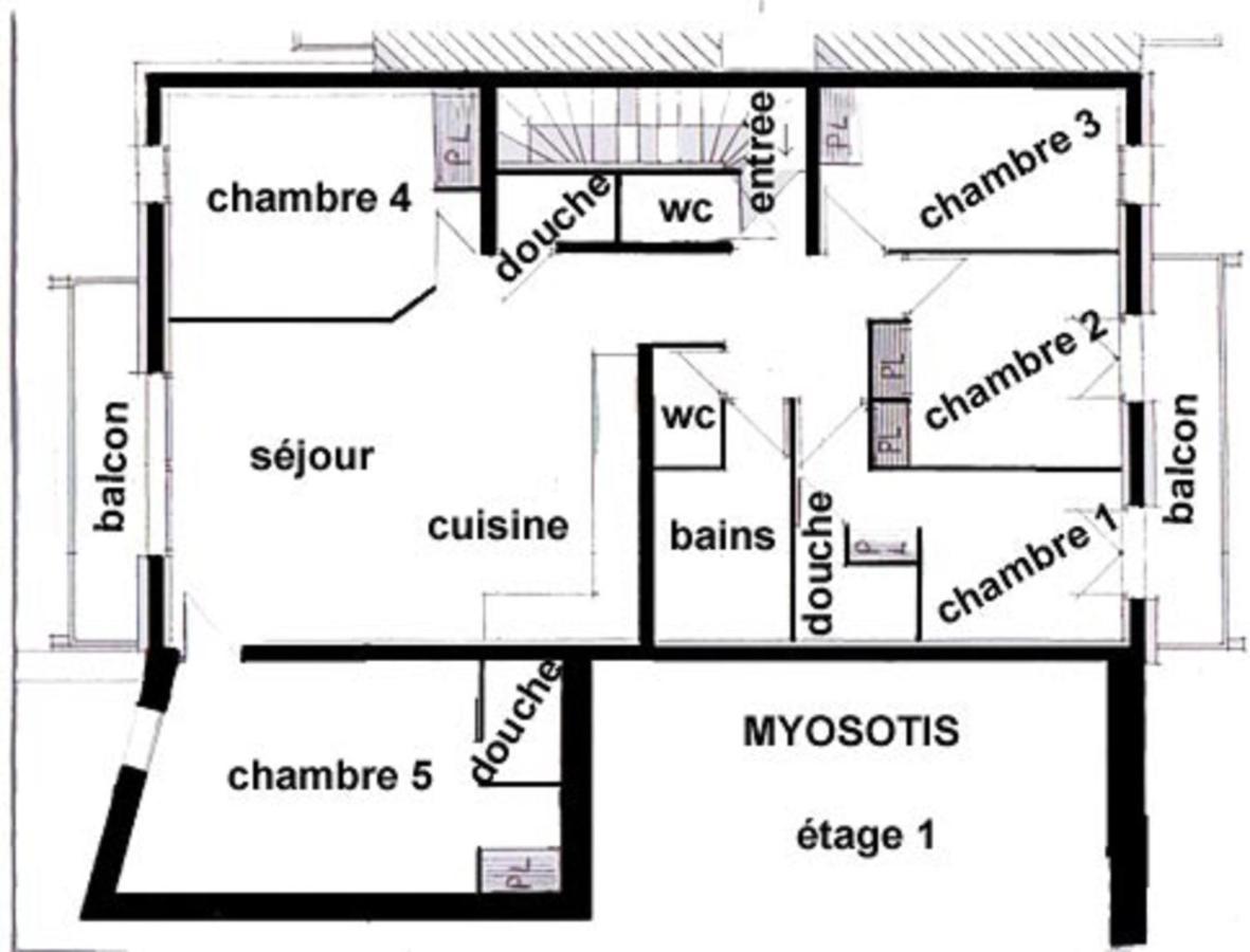 Appartement Myosotis Pour 10 Personnes แซ็ง-มาร์แต็ง-เดอ-แบลวีย์ ภายนอก รูปภาพ